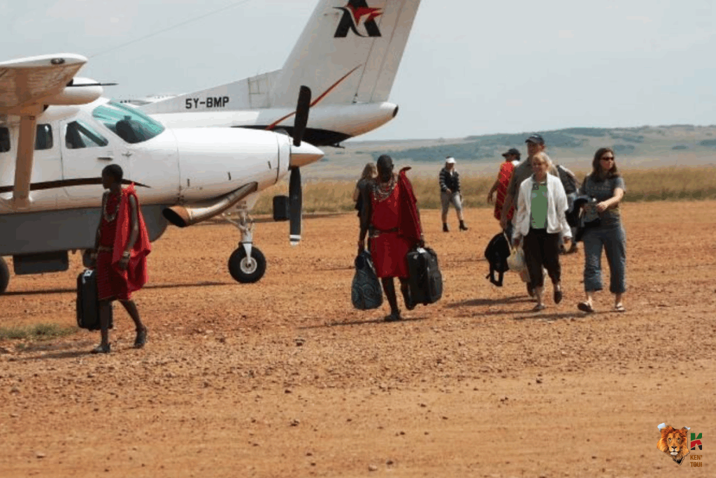 Masai Mara Fly-In Safari From Nairobi: Complete 2026 Luxury Travel Guide 6 Tourists being received at Masai Mara